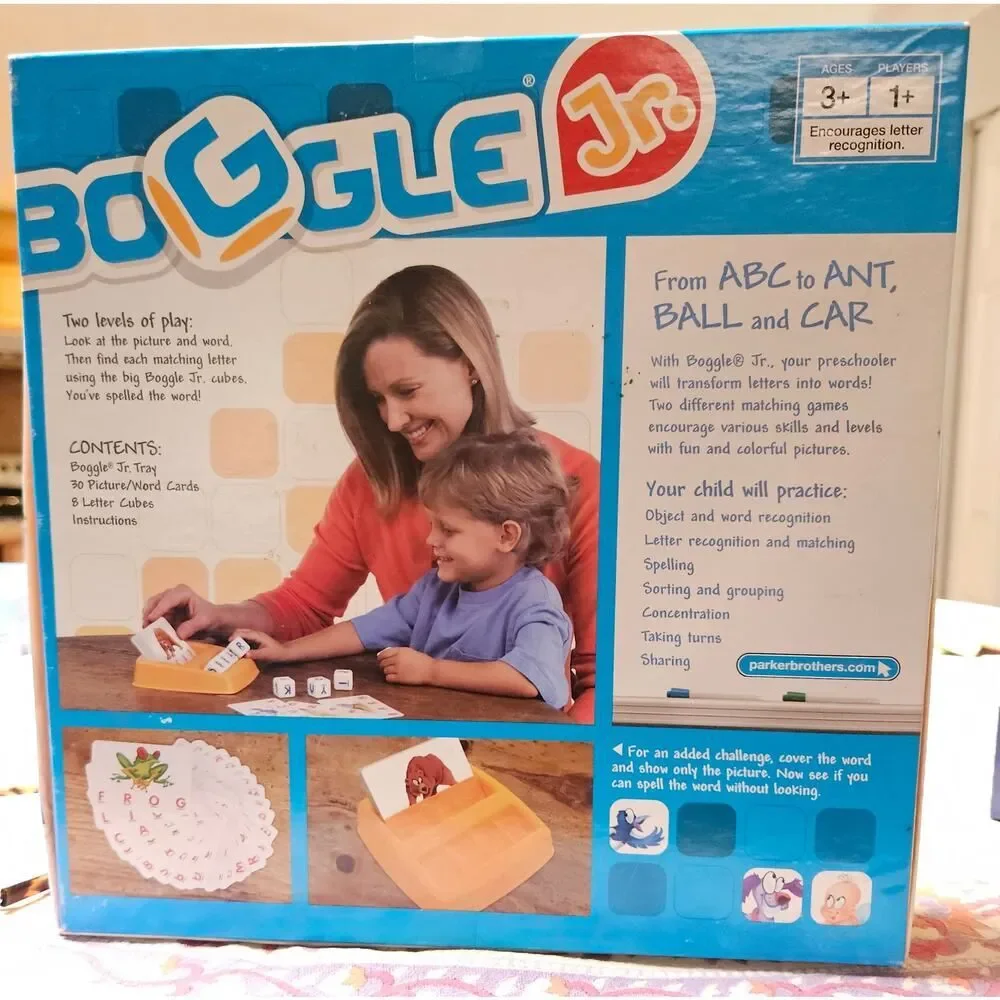 Boggle Jr. Game for Preschoolers